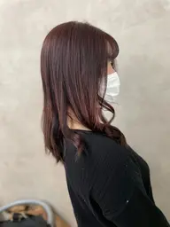 カラー+トリートメント(白髪染め、イルミナカラー🙆♀️)イルミナ+1,100円、ロング料金+550~1,100円