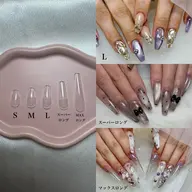 【HAND】長さだし10本+フレンチ〈ベースクリア〉🩶他店様オフ無料