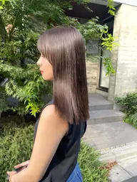 ☔️湿気に負けない！うねる髪に🌂▷《地毛風 ストレート➕(髪質改善tr付) 》ピンピンしない/縮毛矯正/髪質改善／艶髪