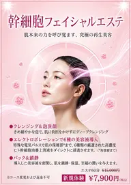 フェイシャルエステ【幹細胞トータルケアコース】6種の美容液
