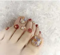 ❣️フット人気NO1🎈フットデザイン＋ストーン付け放題🎉🎉*ソフトジェルオフ＋550円