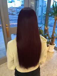 💎ケアカラー+髪質改善トリートメント💎髪の毛をいたわった施術で艶髪に💫※ロング料金+1000