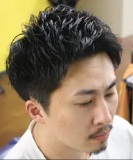 アップバング💈前髪を上げて額を見せるスタイルです！※顔剃り~シャンプー追加可能