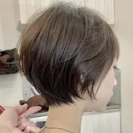【白髪染めも対応◎】似合わせショート+透明感カラー