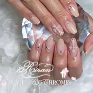【ハンド♡ビッグクロムネイル】⋆⸜♱⸝⋆お好きなお色でお作りいたします🎀ご新規様オフ無料✨