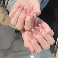 【大人気🌟】自爪 純欲チークネイル💅🏻 (ベース色付き)¥5980