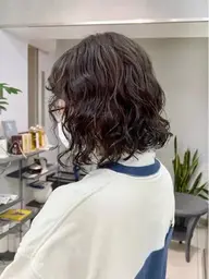 【一度に全部】ナチュラルカール✨カット＋N.カラー＋低温デジタルパーマ《ロング料金なし》