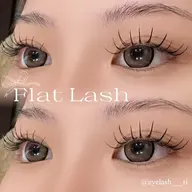【マツエク】‎🤍フラットラッシュ120本｜ふんわり盛れ♡