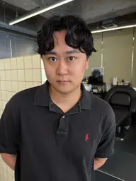 men's cut !(シャンプーブロー込み)+眉カット