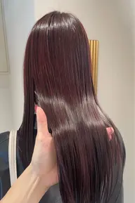 【低ダメージ🫧🥣】酸性シルクストレート+高保湿トリートメント+毛先・前髪カット