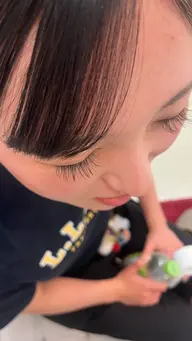 マツエク連絡モデル100本保証120本まで🎶お時間2.5〜3時間見ていだいております。