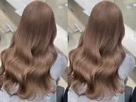 【ミニモ限定🫶🏻】透明感!!🆙💞💞王道ミルクティーベージュ♡(ブリーチ1回+カラー)+最高級トリートメント✨