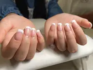 [オフィス・シンプル系] クリアベース+フレンチOrグラ❤︎エレガントスタイル❤︎甘皮ケア付き❤︎ フィルイン対応