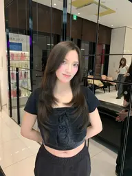 韓国艶髪🇰🇷🖤ナチュラルワンカラー🖤(スタイリング込み)