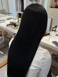 縮毛矯正+毛先カット+前髪カット※ブリーチ毛不可