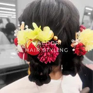 【👘代々木八幡宮すぐ】成人式前撮り・後撮り崩れないトレンド和装ヘアセット(金箔・水引対応)