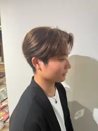 《U29》【men's限】王道センターパート➕艶カラー💈