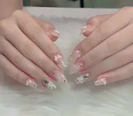 【スカルプ】💕長さだし10本 アート&パーツつけ放題