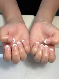 《オフなし》白フレンチ(根本クリア)