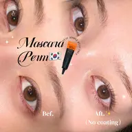 🉐韓国産🇰🇷マスカラパーマ【マツパ+まつげを黒ティントコーティング+美容液束感仕上げ🧚🏻♀️】