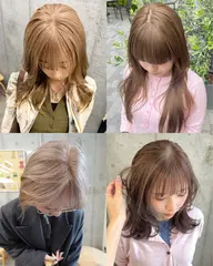 【新規・平日限定】ケアブリーチダブルカラー+髪質補修TR 16,000円/ベージュ