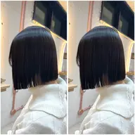 カットモデル🎀🤍韓国風切りっぱなしボブ🇰🇷🤍 うるツヤトリートメント✨