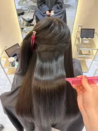 全体縮毛矯正+カット+超音波クイックトリートメント