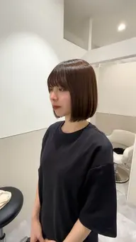 カット+髪質改善ストレート