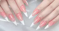 【限定】❄️チップ長さだしカラーフレンチ🪷&パーツ2個付き