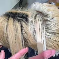 【🫧綺麗なブロンドへ🫧】リタッチブリーチ➕トリートメント➕ヘアセット