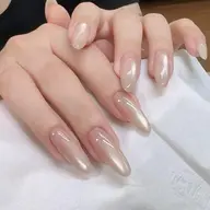 【王道シンプル】自爪マグネットワンカラー/フラッシュネイル¥4990