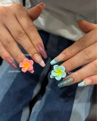 長さだし10本+お持ち込みデザイン🌺