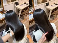髪質改善ストレート＋トリートメント】🍒うねりパサつきお悩み改善メニュー✨️