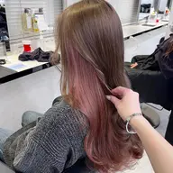 👱♀️インナーカラー/イヤリングカラーはこちら👱♀️ブリーチありダブルカラー🤍