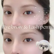 \垢抜け人気セット💕/韓国束感まつげパーマ+アイブロウWAX💎90分