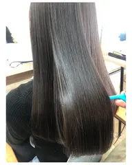 艶髪と癖毛に  髪質改善ストレート＆整えcut (縮毛矯正)