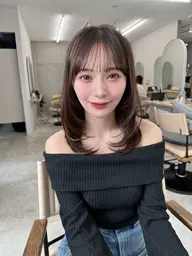 ミディアムレイヤーカット✂️