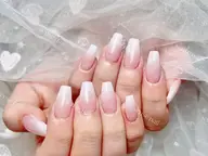 ★チップ長さだし+マグネットフレンチ/ベイビーブーマー/ハートマグネット/ビー玉マグネット8980
