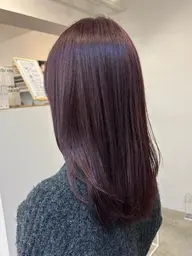 暖色系カラー(ワンカラー)+2stepトリートメント