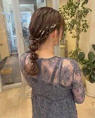 お呼ばれヘアセット🥂