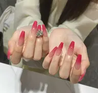 💛チップスカルプ長さだしカラーグラデーション