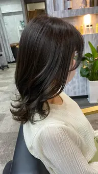 ミニモ学割限定 Instagram撮影ストカールコース 美髪ストレート+デジタルパーマの組み合わせによる技術