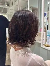 【大人可愛い】レディースカット+パーマ+うるつやTR