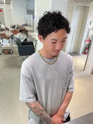 🌊メンズ限定😎🌊全頭ブリーチ+デザインパーマ🌀+全体カラー+デザインカット✂️メンズ贅沢メニュー💎💎