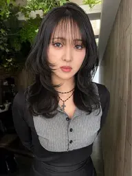 【2回目の方】骨格矯正小顔レイヤーカット✂️＋大人艶感透明感カラー🌈＋高タンパク質トリートメント✨
