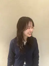 (通常価格4400yenの🧴✨3step treatment付き✨) くるくるlong perm🌀