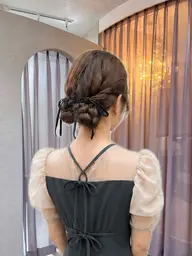 持ち込みお呼ばれヘアセット👗(複雑なヘアセットは+500円要相談)早朝料金あり