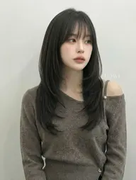 小顔レイヤーカット+透明感カラー¥6600