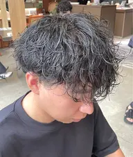 メンズカット+シャドウパーマ+トリートメント