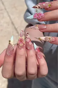 [長さ出し10本] 3Dアートやり放題🌷🎀　夏人気☀️🌊